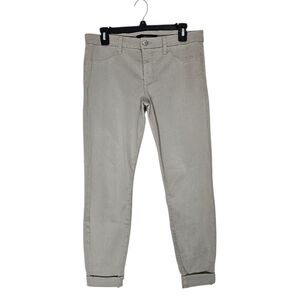 J Brand Anja Clean Cuffed Cropped Ankle High Rise Buscuit Soft Pants 30 NWT